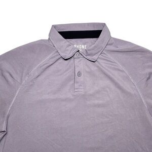 Rhone  Performance Polo Shirt Mens Sm Purple Short Sleeve Stretch Golf Athletic